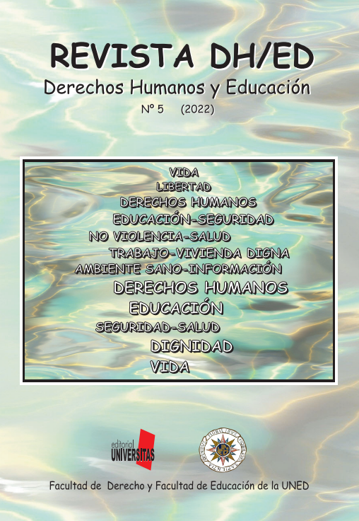 					Ver Vol. 1 Núm. 5 (2022):  Revista DH/ED Derechos Humanos y Educación
				